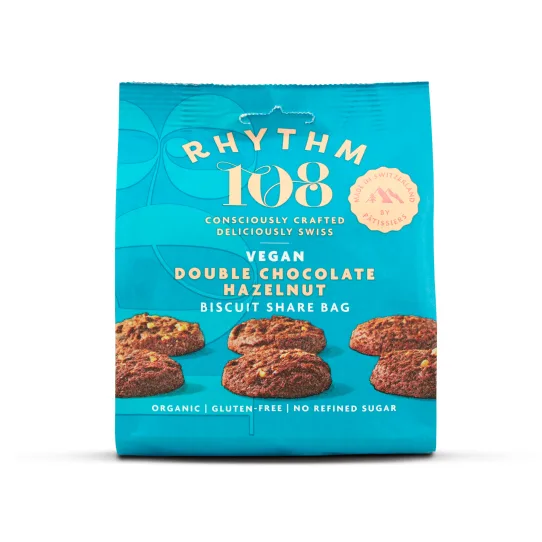 Rhythm 108 Double Chocolate Hazelnut Biscuit 135g