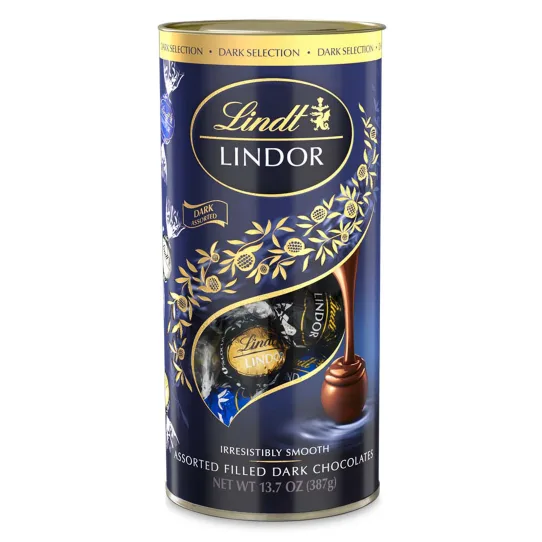 Lindt Lindor Tube Dark Selection 387g